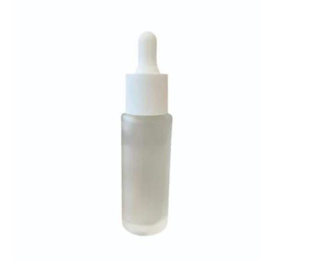 30ml Clear Frosted Glass Dropper Bottle (Zermat)