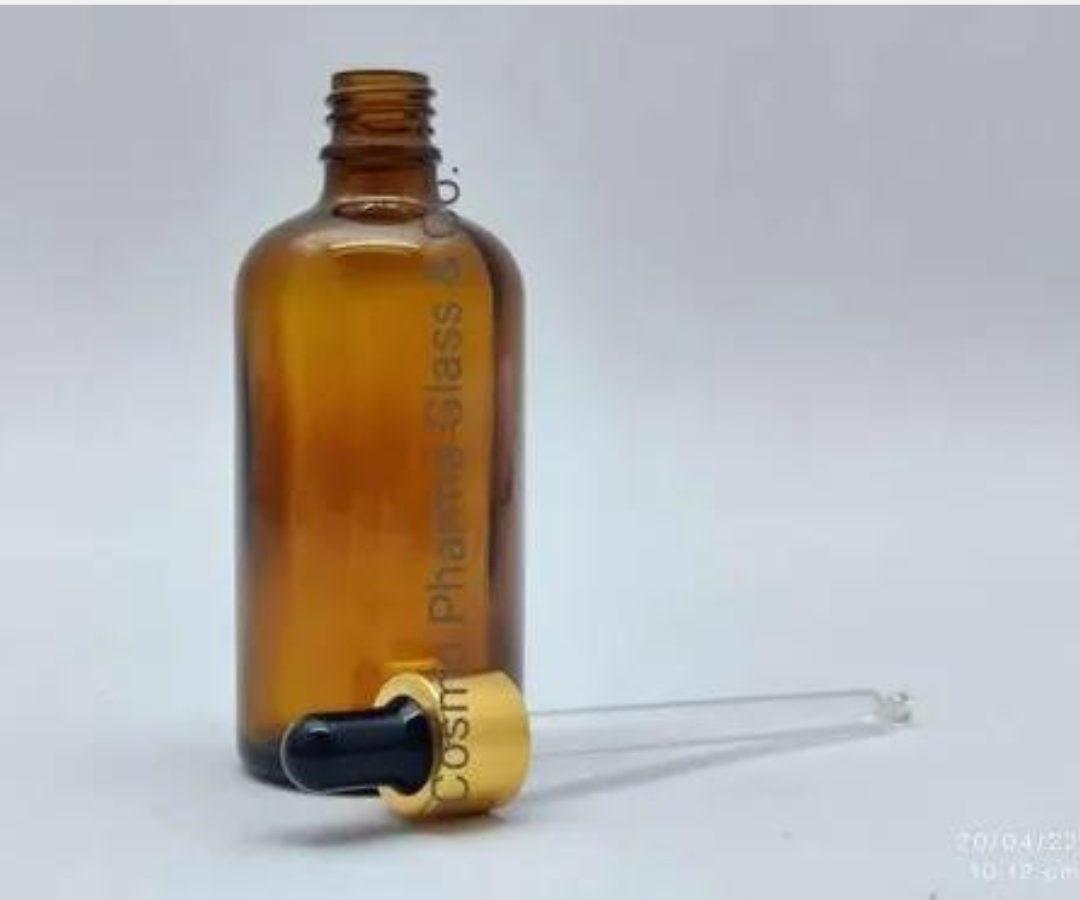100ml Amber Glass Dropper Bottle