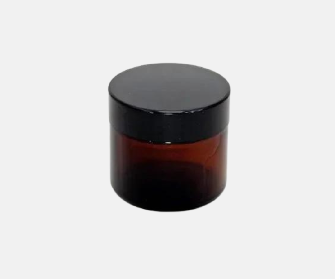 Amber Glass Jar